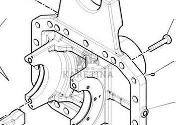 New Holland T7000 T7030 Wspornik Uchwyt Mechanizmu Różnicowego CZĘŚCI 8754…