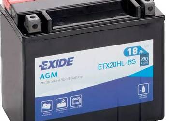 Akumulator motocyklowy 18Ah 270A  EXIDE ETX20HL-BS YTX20HL-BS CHOPINA 1
