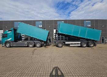 Wywrotka do sruty paszy do zboza z wydmuchem z dmuchawa