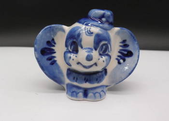 Unikatowa Porcelanowa Figurka Słonika – Gżel ZSRR