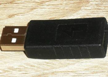 Adapter USB 2.0 M/F Typ-A męski na Typ-A żeński. Data Blocker