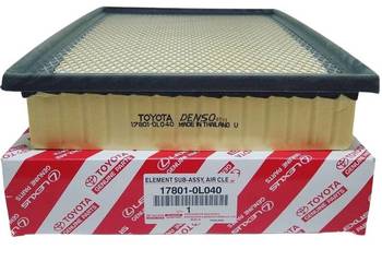 TOYOTA Hilux Fortuner Oryginal filtr powietrza 17801-0L040 OE