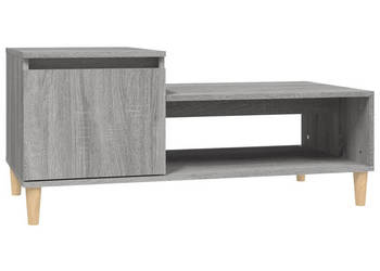 Stolik kawowy szary dąb sonoma 100x50x45 cm drewnopochodny WM-821130