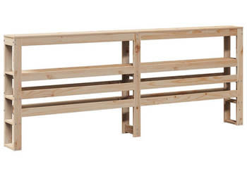 Wezgłowie do łóżka z półkami 180 cm lite drewno sosnowe WM-850875