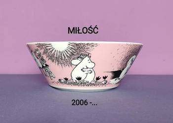 Muminki MISECZKA Moomin Arabia Finland - MIŁOŚĆ różowa - z naklejką