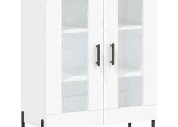 Szafka biała 695x34x90 cm materiał drewnopochodny WM-827796