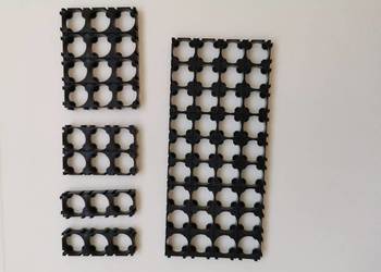 Holder, dystans do ogniw 18650 moduł 3x1, do budowy baterii