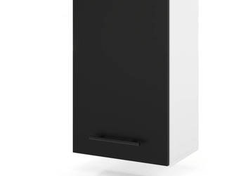 szafka kuchenna górna modułowa nowoczesna uchwyty 40cm spremium czarny mat