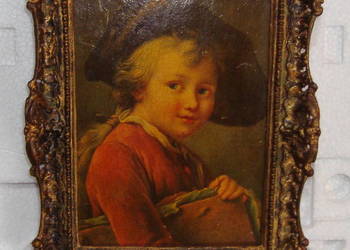 MŁODY STUDENT OBRAZEK Z RAMKĄ FRANCOIS HUBERT DROUAIS