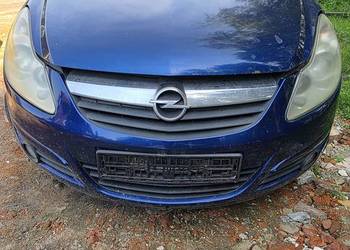 Opel Corsa D 08- KOMPLETNY przód Zderzak Błotniki Maska Lampy Pas Z21B