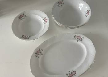 Talerze porcelanowe  Lubiana z lat PRL-u