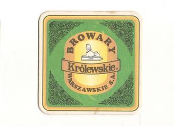Królewskie - podstawka do piwa. Nr. 12.