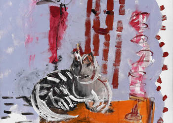 U.Danielewska obraz współczesny 130x110cm, /109/