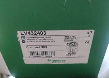 WYŁĄCZNIK MOCY NSX400N 3P 400A 50KA BEZ WYZWALACZA LV432403 SCHNEIDER