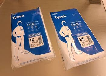 25 x Kombinezon Ochronny Tyvek LABO 500, Rozmiar M lub L