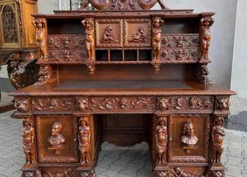 Biurko unikatowe neorenesans antyk