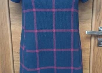 Zara TRF sukienka typu shift dzianinowa sukienka w kratę S