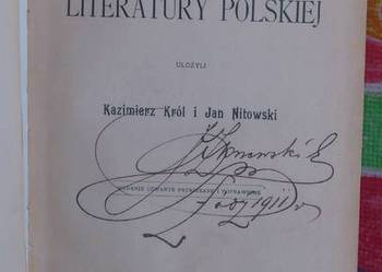 Historia literatury polskiej (wyd.1906r)