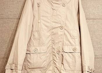 Szary dziewczęcy płaszcz Coccodrillo rozmiar 140