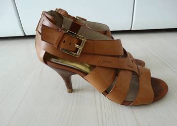 Buty Sandały Skórzane Skóra Naturalna Camelowe Markowe Michael Kors 38