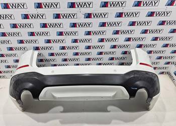 BMW F48 M PAKIET ZDERZAK TYŁ TYLNY ORYGINAŁ A300 ALPINWEISS KOMPLETNY LCI