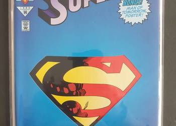 Superman - Reign Of The Supermen! komiks + plakat 1993 rok