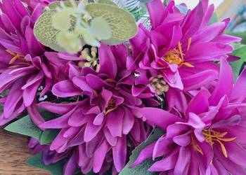 Bukiet sztuczne kwiaty dalia 48cm