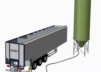 Naczepa z wydmuchem do sruty paszy