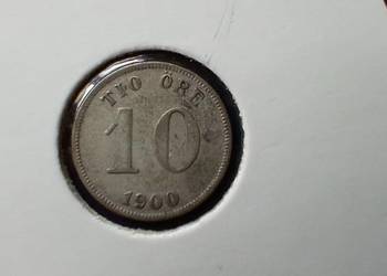 Stare monety 10 ore 1900 Szwecja srebro