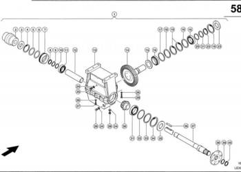 Claas Lexion 600 KOŁO KORONOWE 0006948250 (Przekładnia prawa, napęd rotora)