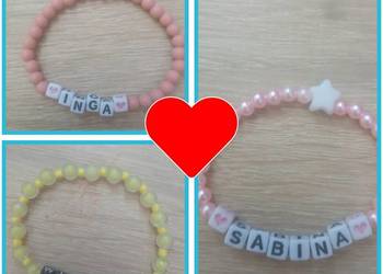 Bransoletki imienne- personalizowane
