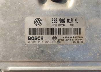 Sterownik ECU 038906019NJ 0281011823 Volkswagen Bosch