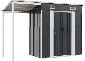 vidaXL Szopa z wiatą, antracyt, 277x107x181 cm(SKU:364526)