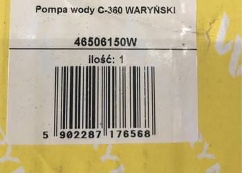 Pompa wody Ursus C-360 Orginał 46506150W
