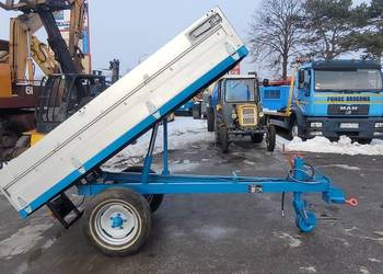 Przyczepa do mini traktorka z wywrotem kiper Kubota Yanmar Iseki