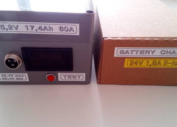 Bateria 24v 17,4Ah li-ion z miernikiem + ładowarka na bagażn