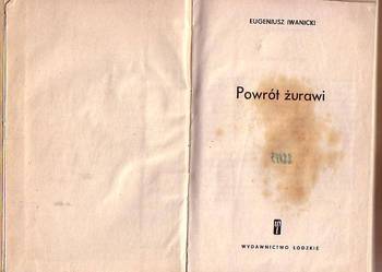 (7047) POWRÓT ŻURAWI – EUGENIUSZ IWANICKI