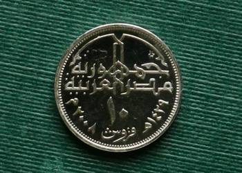 EGIPT - 10 piastrów (2008r} EGIPT - 10 piastrów (2008r}