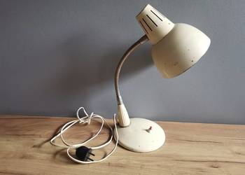 Stara lampa, lampka biurkowa typ 1118 Apolinary Gałecki, PRL 1960