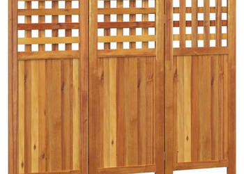 Parawan 3-panelowy 1215x2x115 cm lite drewno akacjowe WM-318546