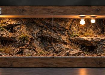 Terrarium dla agamy brodatej gekona lamparciego