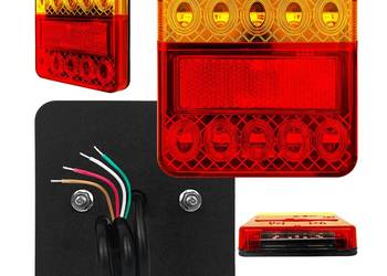 LAMPY TYLNE LED DO PRZYCZEP LAMPA DIODOWA 12V UNIWERSALNA MAŁA TABLICA ODBL