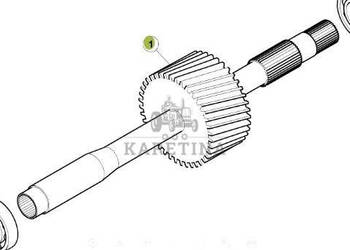 CLAAS RENAULT ATLES 936 RZ V5 Wałek Podajnika Zbożowego 0011317610 00 1131…