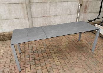 Stół rozkładany ogrodowy wodoodporny, stal + aluminium+szło ceramiczne