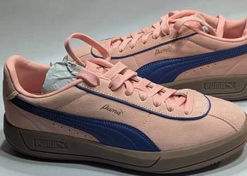 Buty zamszowe skórzane puma różowe pudrowe 39