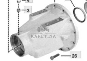 John Deere 7610 7710 Obudowa Tylniej Osi Pochwa Zwolnica Zwrotnica R126435…