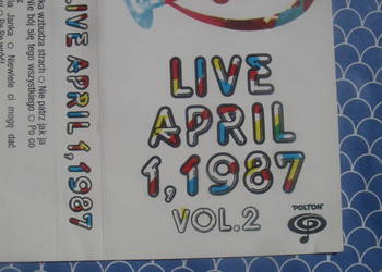 + Kaseta; PERFECT--LIVE APRIL VOL. 2. , 1988 rok.