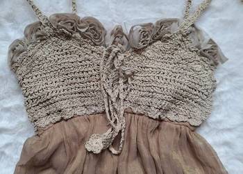 Śliczna dziecięca dziewczęca sukienka bawełna 2-3 lata