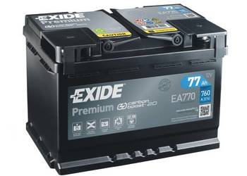 Akumulator 77Ah 760A Exide Premium PRAWY PLUS