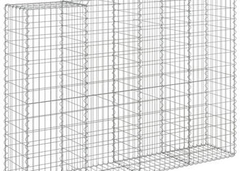 Kosze gabionowe 3 szt 200x50x140/160 cm galwanizowane żelazo WM-3146363